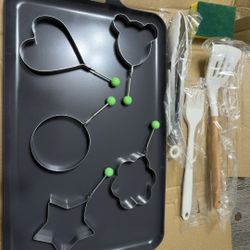 AORAN ceramic baking pan, non-stick food-grade baking pan, Teflon-free baking pan, perfect for baking bacon, chicken wings, steak, ham, sandwich bread