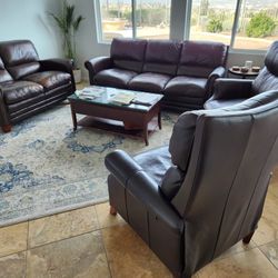 Used Leather Living Room Set