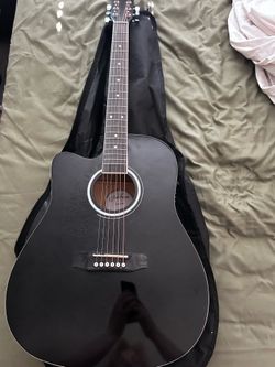 Left Handed Acoustic Guitar with Amp Compatibility