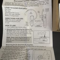 2 Sound Amplifiers For Hard Of Hearing 