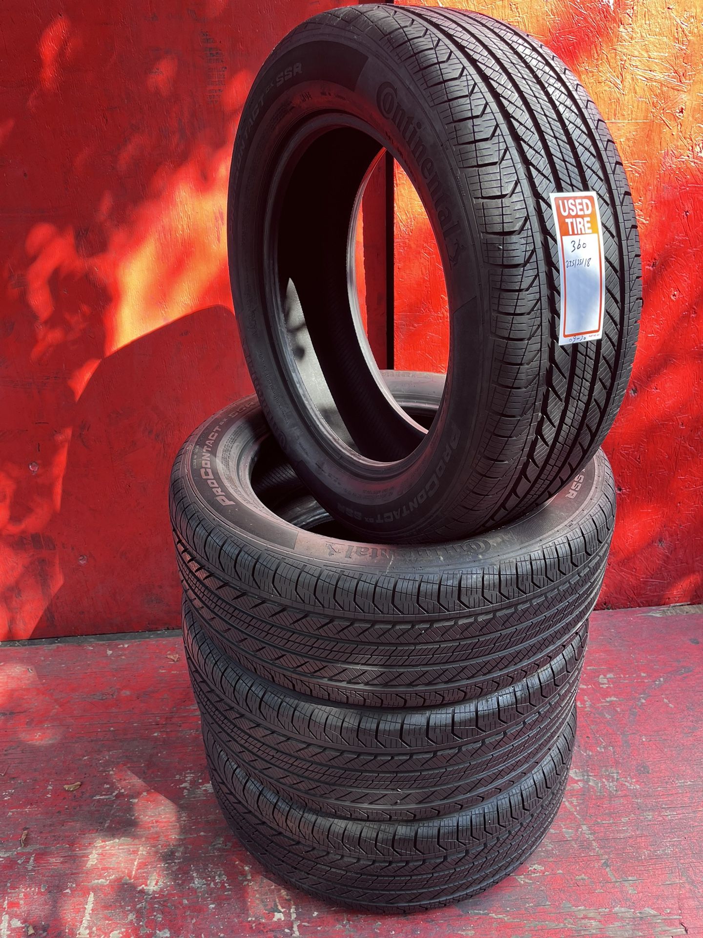 235/55R18 Continental full tires set DOT 2024
