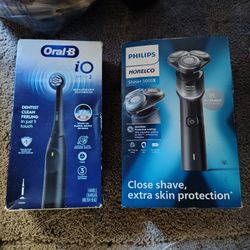 Both Brand New Oral B Toothbrush And Philips Norelco Razor Never Opened