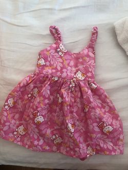 Hawaiian Hello Kitty Dress (Size: 6M - 1.5)