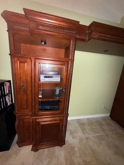 Solid Wood Entertainment Center