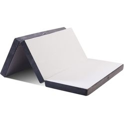 Folding Twin Mattress - Foldable Futon Portable- like new 