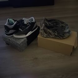 Jordan 3’s & Yeezy Foam Runners Both For 100$ !