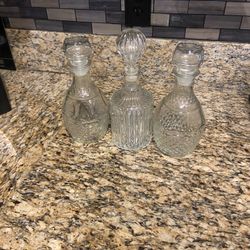 Glass Alcohol Beverage Decanters