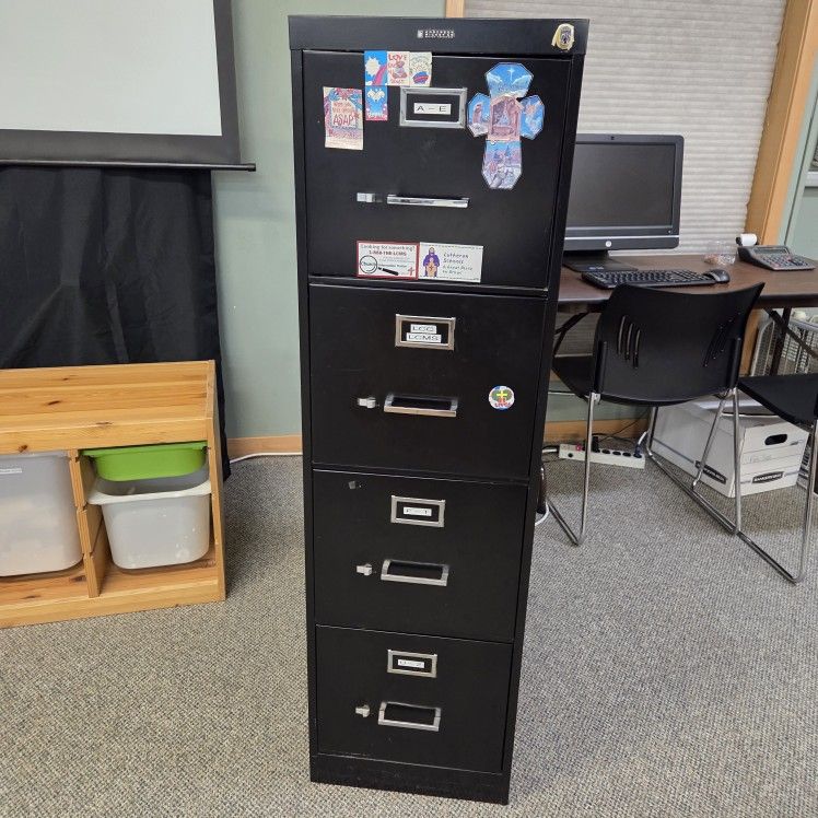 Black Metal Filing Cabinet FREE