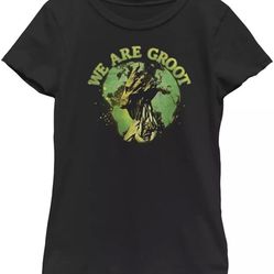 Little Big Seasonal Avenge The World Girls Short Sleeve Tee Shirt “we are Groot