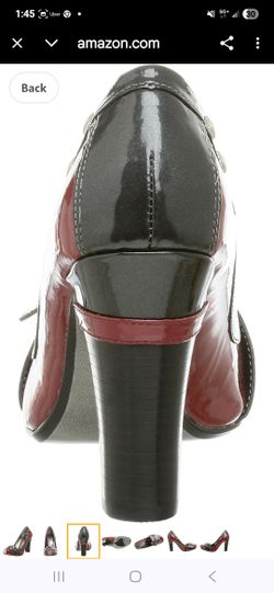 Naughty monkey red and black heel