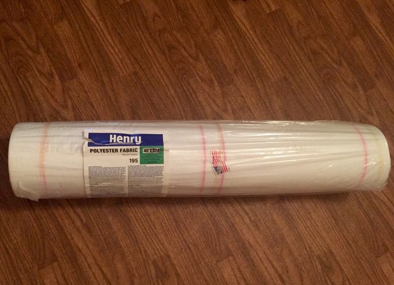 Henry #195 white Polyester Fabric for roofing 40"x324"