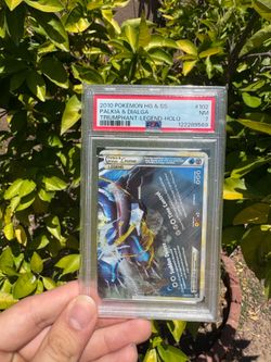 Palkia & Dialga legend bottom half pokemon card psa 7