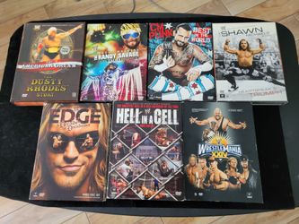 WWE DVD Lot CM Punk Randy Savage Shawn Michaels Edge Dusty Rhodes 7 DVDs