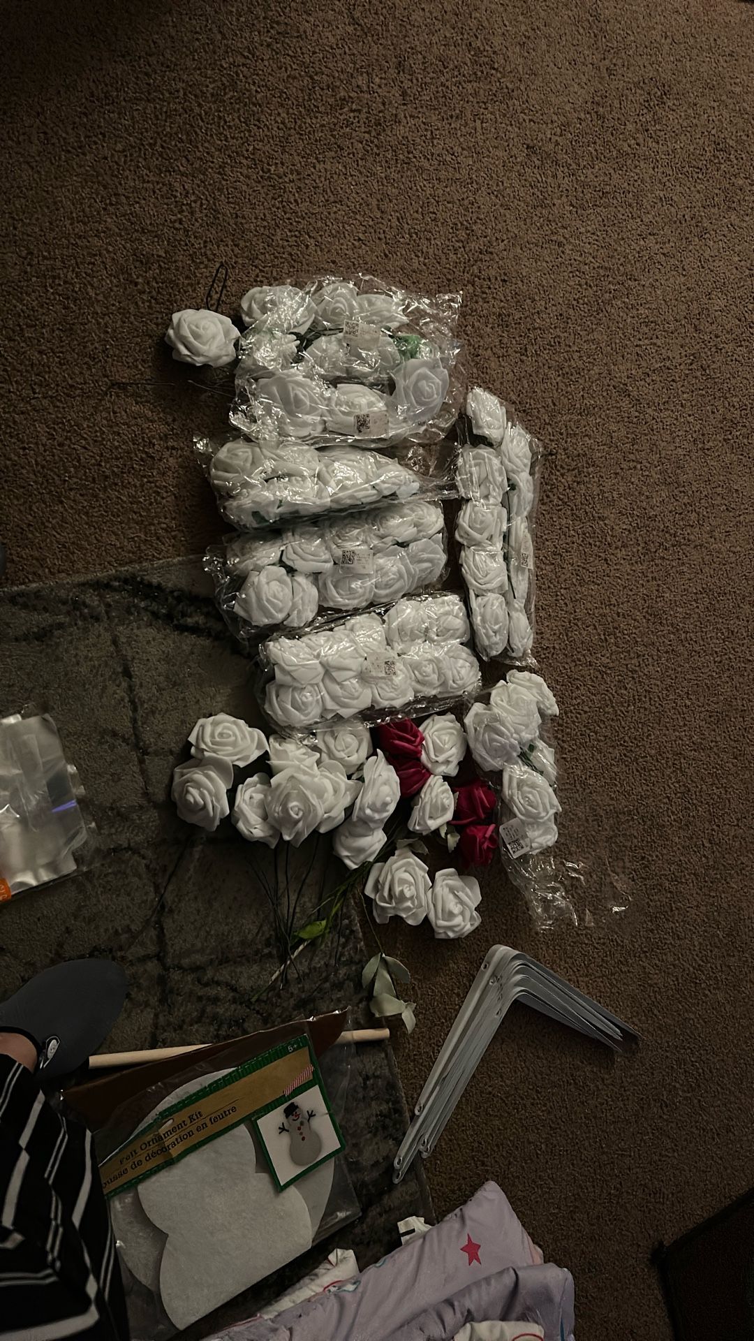 Foam Flowers All White