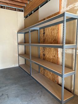 Stock Supply Storage Garage Shelving 72 in W x 18 in D Boltless Shelves Delivery Available