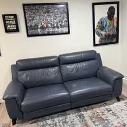 Electric Leather Love Seat Recliner 