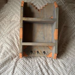 Hand crafted curio shelf