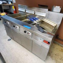3-compartment fryer