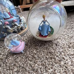 Cinderella Snow Globes And Ornaments 