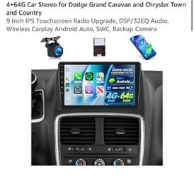 9-Inch Android Car Stereo for Dodge Grand Caravan