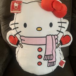 Hello Kitty Snowman Pillow❤️