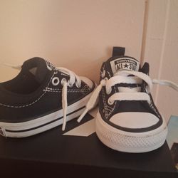 Black Converse Infant Size 2 Shoes 