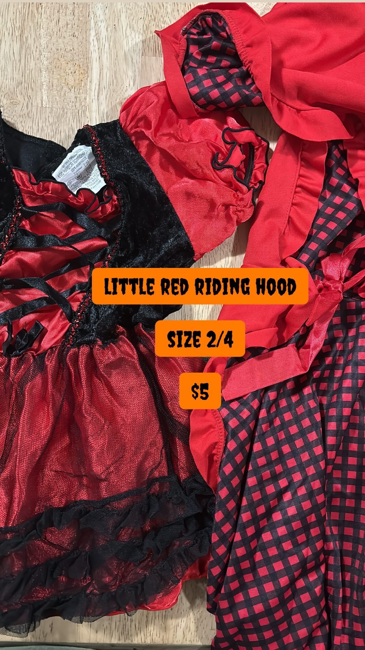 little red ridinghood halloween costume
