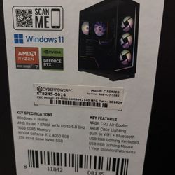 Cyber Power Gaming Desktop Pc. Brand New OBO