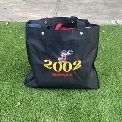 2002 Walt Disney World Mickey Mouse Embroidered Carry Shoulder Bag  