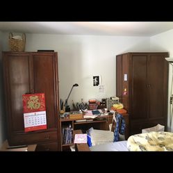 Wardrobe Cabinets Set of Two