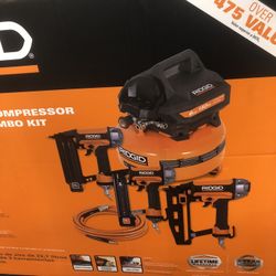 6 Gallons Air Compresor And 3 Tool Combo Kit 