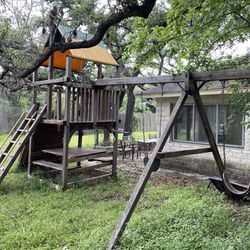 Free Swing Set, Climbing Wall, Play House - Westlake / Bee cave Area