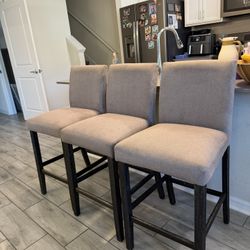 Set of 3 Bar Stools 