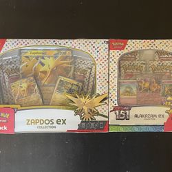 Pokemon SV:151 Zapdos Ex & Alakazam Ex Box