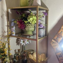 Shelf W/glass Tall 69”x20”L