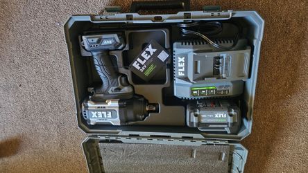 Flex 24v high impact wrench kit 1/2 in