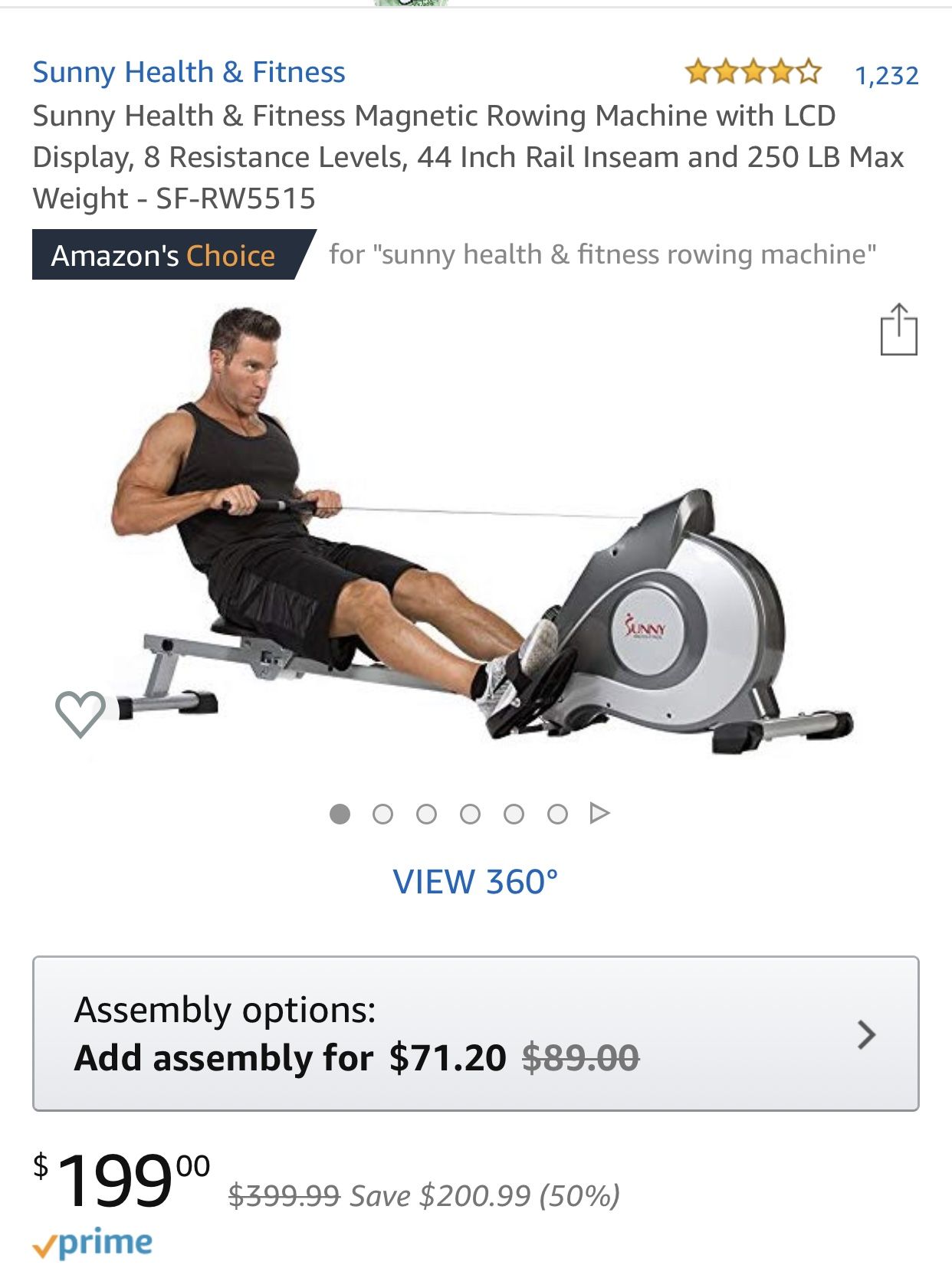 Row Machine Brand New and Set Up