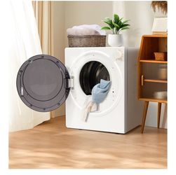 Elevon 2.6 cu.ft Portable Laundry Dryer,800W Electric Clothes Dryer with Stainless Steel Tub,Front Load with Exhaust Pipe,5 Automatic Drying Modes LCD