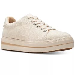 New Clarks Women's Cloudsteppers Audreigh Sun Lace-up Platform Sneakers