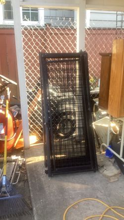 Black heavy duty wire sections.