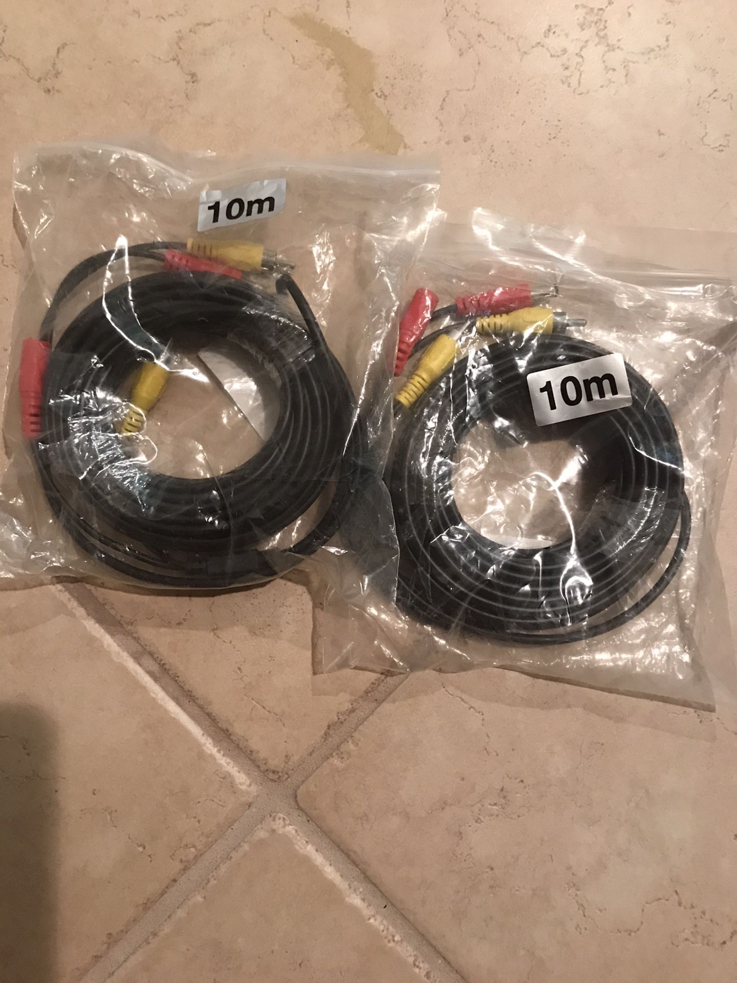 New Pack of two E-KYLN Car RCA DC Video Extension Cable