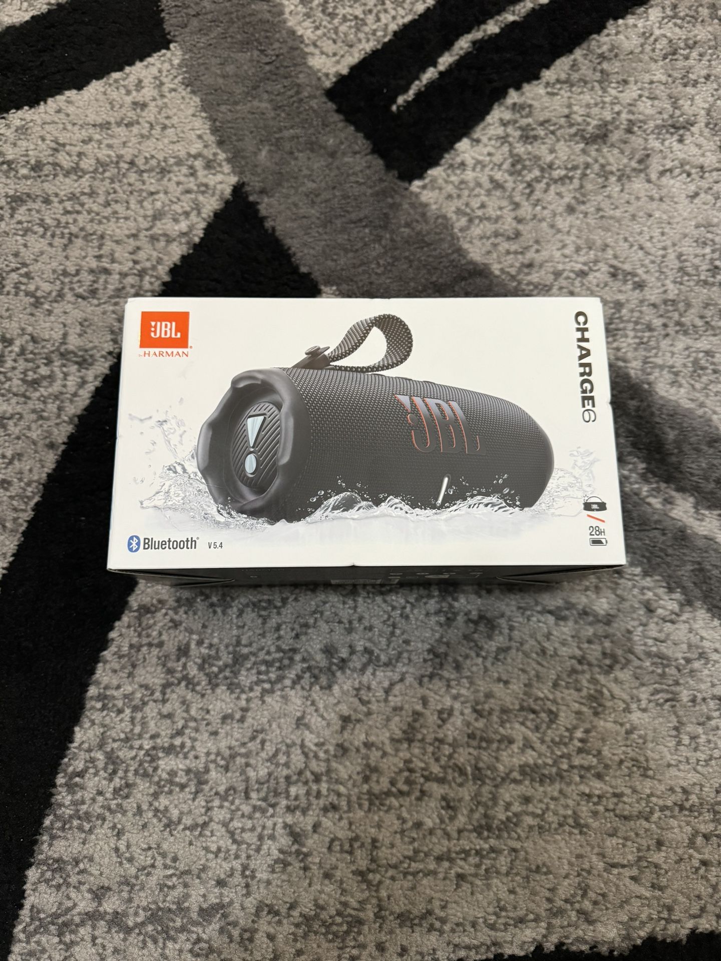 Brand New JBL Charge 6 Portable Waterproof Bluetooth Speaker - Black