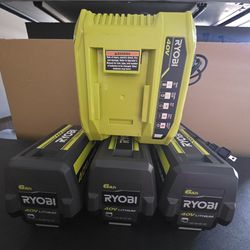 Ryobi 6ah and charger