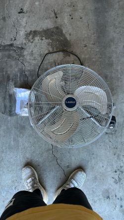 Lasko 20" Silver High Velocity Wall Mount Fan with Pivoting Head - 3 Speeds, Ideal Wall Mount Fan or Floor Fan for Home, Garage, Attic, 2265QM