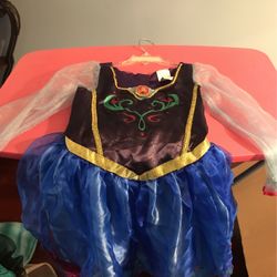 Disney Frozen Anna Dress Costume. Child Size 4-6