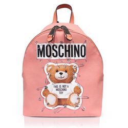 MOSCHINO PIN Teddy Bear Pink Backpack NWT limited edition