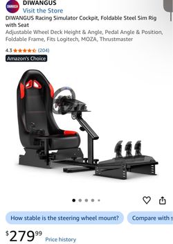 Racing simulator No wheel and pedal