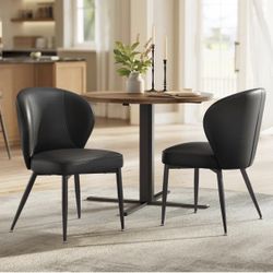 Black Round Dining room set  (2chairs)
