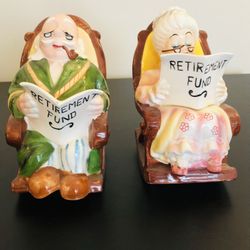 Vintage Collection Piggy Bank Retirement Porcelain 