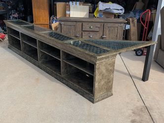 HUGE Extra Long 149" Console Shelves w/ Return